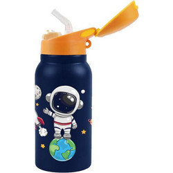 iDrink Astronaut Παιδικό Παγούρι Θερμός Ανοξείδωτο Navy Μπλε 350ml
