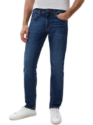 Pepe Jeans Ανδρικό Τζιν Παντελόνι Κανονική Εφαρμογή Navy Μπλε PM207393DU62-000