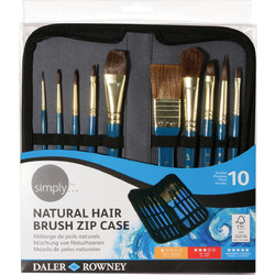 Daler-Rowney Watercolour Σετ Πινέλα Ζωγραφικής με Θήκη 10τμχ 216919010