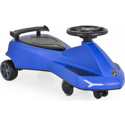 Moni Lamborghini Swing Car Ποδοκίνητο Παιδικό Αυτοκίνητο Μονοθέσιο Μπλε