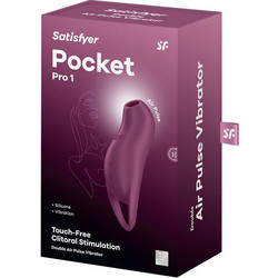 Satisfyer Pocket Pro 1 Clitoral Stimulation Κλειτοριδικός Δονητής Μωβ