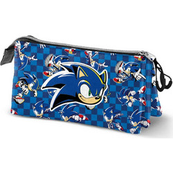 Karactermania Sonic Κασετίνα με 3 Θήκες Μπλε 8445118062953