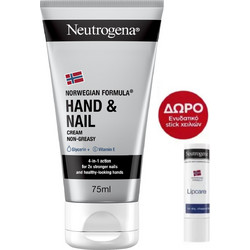 Neutrogena Box Hand & Nail 75ml + Lipcare Lip Balm 4.8gr