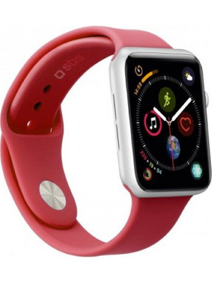 SBS Λουράκι Σιλικόνης M Red (Apple Watch 42 / 44 / 45mm)