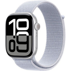Apple Watch Series 10 46mm Aluminum Sport Loop Silver / Blue Cloud