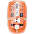 NOD Cybercoral Ασύρματο Bluetooth Ποντίκι Transparent Orange