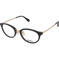 Max Mara MM5044-D 001 Γυναικείος Σκελετός Γυαλιών Οράσεως Κοκάλινος Μεταλλικός Χρυσός Μαύρος