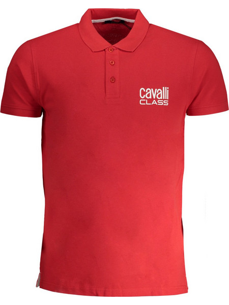 Cavalli Ανδρική Μπλούζα Polo Κοντομάνικη Κόκκινη QXT64Z-KB002-02000