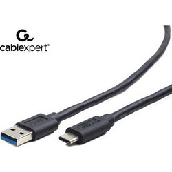 Cablexpert USB-A to USB-C 0.1m Black 8716309099301