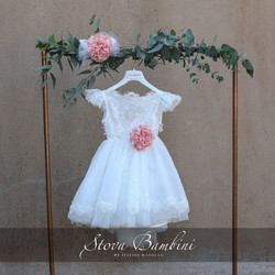Stova Bambini Βαπτιστικό Φόρεμα 2τμχ SS24G22