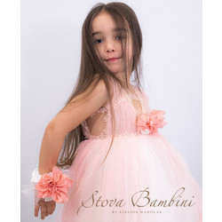 Stova Bambini Βαπτιστικό Φόρεμα 2τμχ SS23G13P