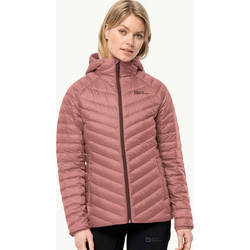Jack Wolfskin Γυναικείο Μπουφάν Puffer Μακρύ Ροζ 1207101-2949