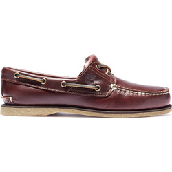 Timberland Classic Boat 2 Eye Ανδρικά Μοκασίνια Boat Shoes Δερμάτινα Καφέ TB0250772141