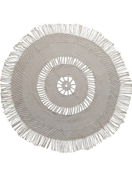 Komvos Macrame Χειροποίητο Χαλί Στρογγυλό Καλοκαιρινό Βαμβακερό 150cm