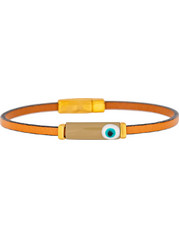 Excite-Fashion Γυναικείο Βραχιόλι Χειροπέδα με Ματάκι από Δέρμα BM-1722-04