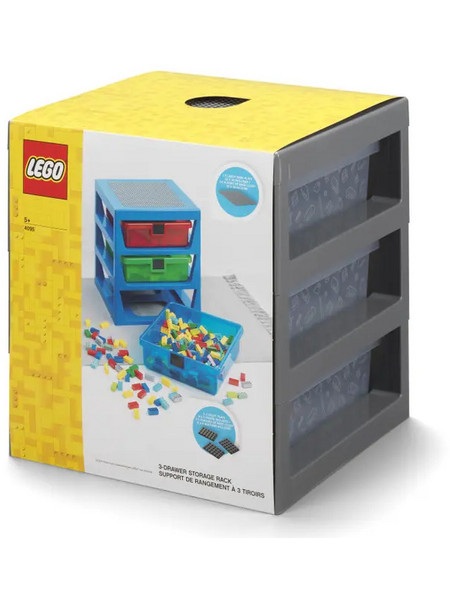 Lego Storage 3-Drawer Rack Grey για 5+ Ετών 40950003