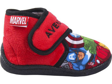 Cerda Avengers Χειμερινές Παιδικές Παντόφλες Μποτάκια για Αγόρια Κόκκινες 2300004893
