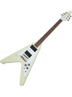 Gibson '70s Ηλεκτρική Κιθάρα V Style με HH Μαγνήτες και Ταστιέρα Rosewood Classic White