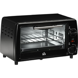 HOMCOM 800-084V90BK-1/1 Ηλεκτρικό Φουρνάκι 10lt χωρίς Εστίες