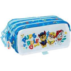 Safta The Paw Patrol Pups Rule Κασετίνα Βαρελάκι με 3 Θήκες Γαλάζια S4310484