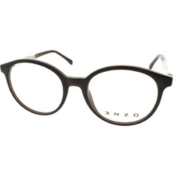 Enzo FG6010 C4 Ανδρικός Σκελετός Γυαλιών Οράσεως Κοκάλινος Μαύρος