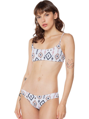 Tooco Bikini Set Μπουστάκι Λευκό Μπεζ F47441000001L