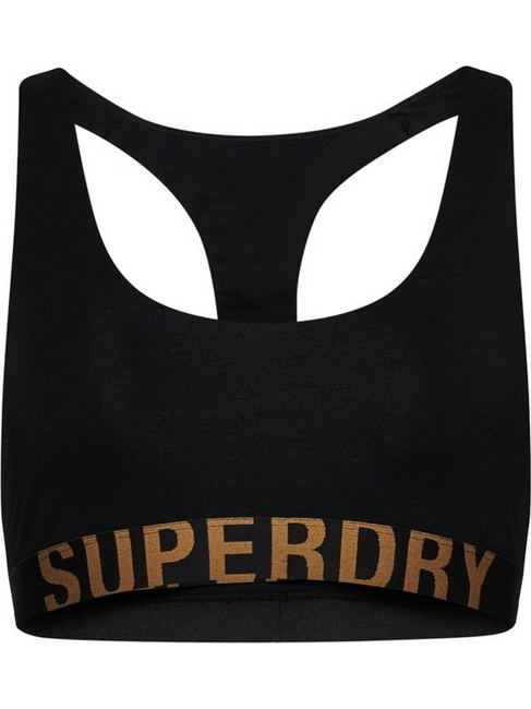 Superdry Μπουστάκι χωρίς Μπανέλα Μαύρο W3110356A