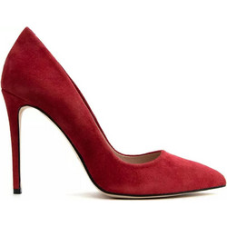 Mourtzi Γόβες Suede με Τακούνι Στιλέτο Μπορντό 10/100400