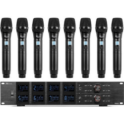Power Dynamics PD528 Handle Σετ 8 Ασύρματο Πυκνωτικό Μικρόφωνο Χειρός