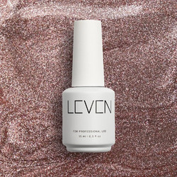 Leven 327 Metallic Rose Glitter Ημιμόνιμο Βερνίκι Νυχιών 15ml
