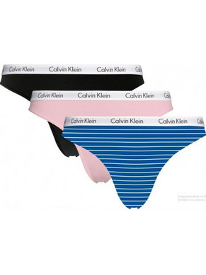 Calvin Klein Βαμβακερά Γυναικεία String 3Pack 000QD3587E-JMO