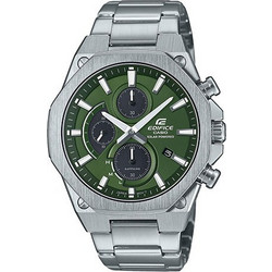 Casio Edifice Ανδρικό Ρολόι Χρονογράφος Solar με Ασημί Μεταλλικό Μπρασελέ EFS-S570D-3AUEF