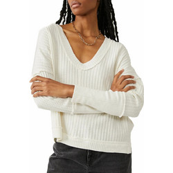 Free People Γυναικεία Πλεκτή Μπλούζα Λευκή OB1547875-1103