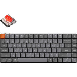 Keychron K3 Max QMK/VIA Hot Swappable Ασύρματο Μηχανικό Gaming Πληκτρολόγιο TenKeyLess με Gateron Low Profile Red Διακόπτες RGB Grey