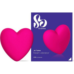 So Divine Je t'aime Heart Vibrator Κλειτοριδικός Δονητής Ροζ