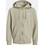 Jack & Jones Ανδρική Ζακέτα Φούτερ με Κουκούλα και Φερμουάρ Μπεζ 12265177