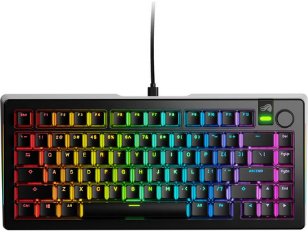 Glorious PC Gaming Race GMMK 3 Pro Μηχανικό Gaming Πληκτρολόγιο TenKeyLess με Glorious Fox Διακόπτες RGB Black