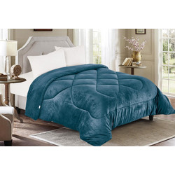 Linea Home Κουβερτοπάπλωμα Υπέρδιπλο 220x240 Minos Πετρόλ