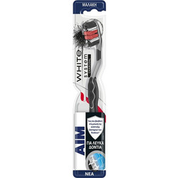 Aim White System Charcoal Soft Oδοντόβουρτσα Μαύρη