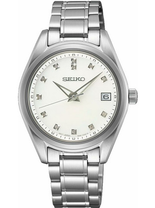 Seiko Γυναικείο Ρολόι με Ασημί Μεταλλικό Μπρασελέ SUR579P1
