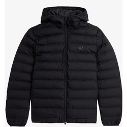 Fred Perry Ανδρικό Μπουφάν Χειμωνιάτικο Puffer Μαύρο J8553-102