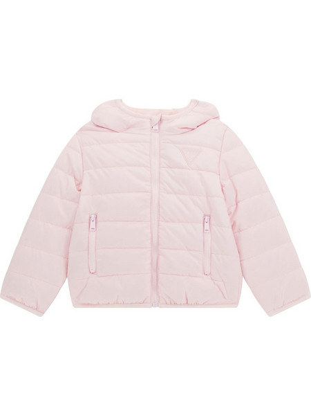 Guess Παιδικό Μπουφάν Χειμωνιάτικο Puffer Ροζ H4BT03WCFM0-G6K9