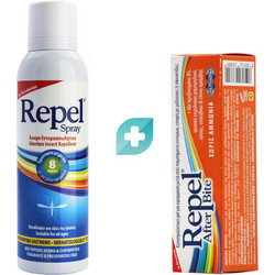 Uni-Pharma Repel Εντομοαπωθητική Λοσιόν σε Spray 100ml + Gel για Μετά το Τσίμπημα 20ml