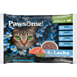 Pawsome Adult with Salmon in Sause 4x85gr