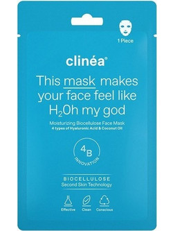 Clinea Biocellulose Sheet Μάσκα Προσώπου για Ενυδάτωση με Υαλουρονικό 1τμχ