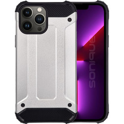 Sonique Heavy Armor Back Cover Silver (iPhone 13 Pro Max)