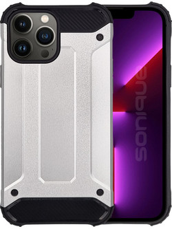 Sonique Heavy Armor Back Cover Silver (iPhone 13 Pro Max)
