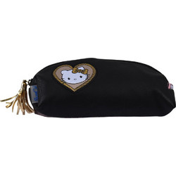 SunCe Hello Kitty Κασετίνα Βαρελάκι Μαύρη HKT-305