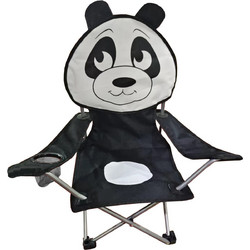 Velco Panda Παιδική Καρέκλα Παραλίας Μαύρη 153-3201-14