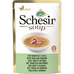 Schesir Soup Adult Grain Free with Tuna & Pumpkin 85gr
